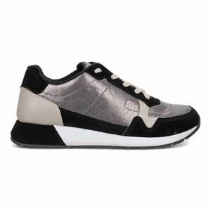 NEW LOVE RIO women's addison sneakers in black/pewter